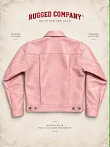 Rugged Company Jaket Type 2 Leather Baby Pink — foto 2