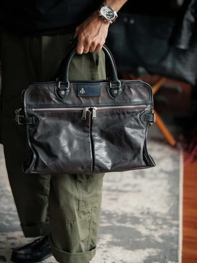 F Clio F Clio Briefcase Leather Bag