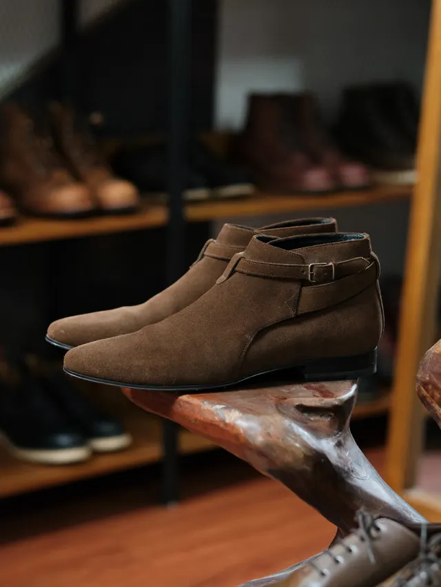 Saint Laurent Saint Laurent Jodhpur Suede Boot