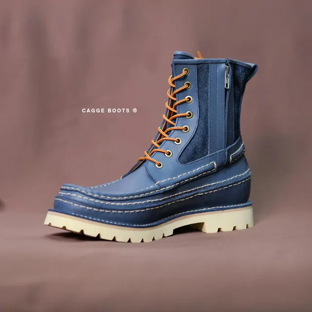 Visvim Cagee Boots Indigo Inspired by Visvim Grizzly