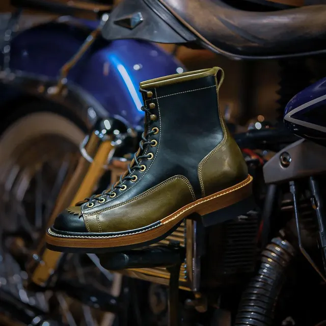 Hetala Hetala Boots Monkey Conceria Walpier Olive Leather