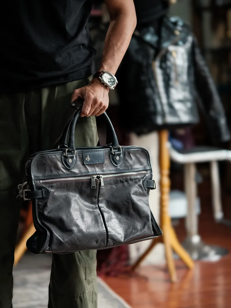 F Clio F Clio Briefcase Leather Bag