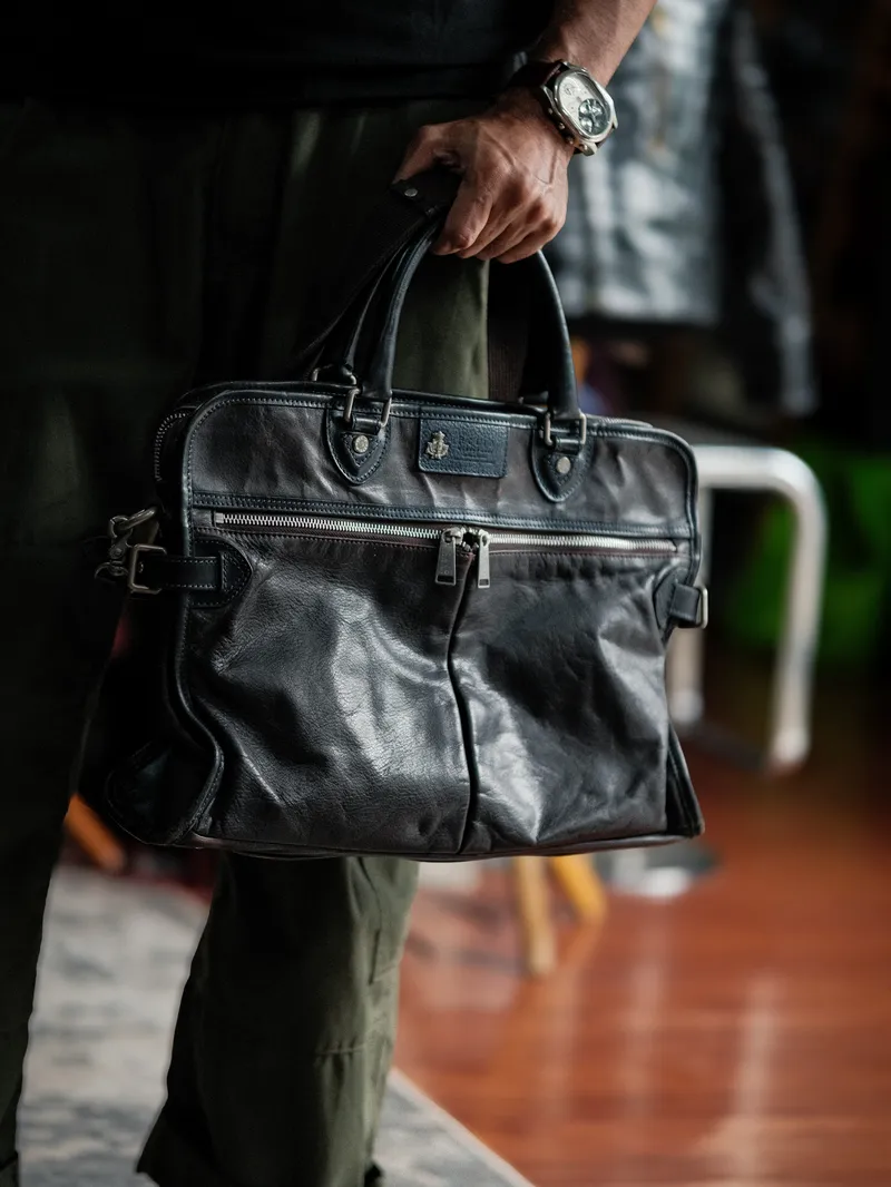 F Clio F Clio Briefcase Leather Bag
